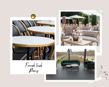 French Touch à Paris : idées d’aménagement tendance avec du mobilier événementiel